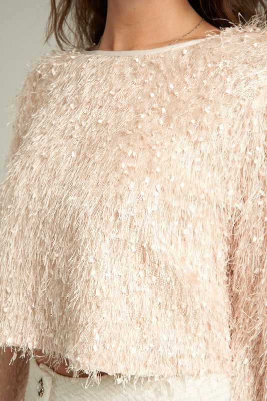 ARIANA FRINGED CROP TOP
