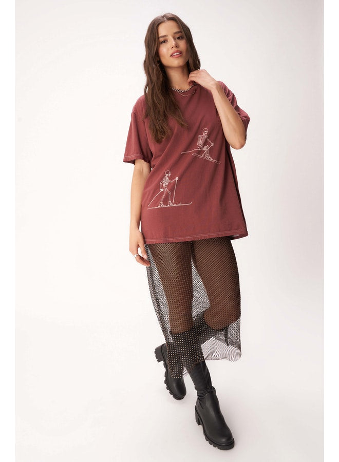 'SKELETON SKIERS' TEE