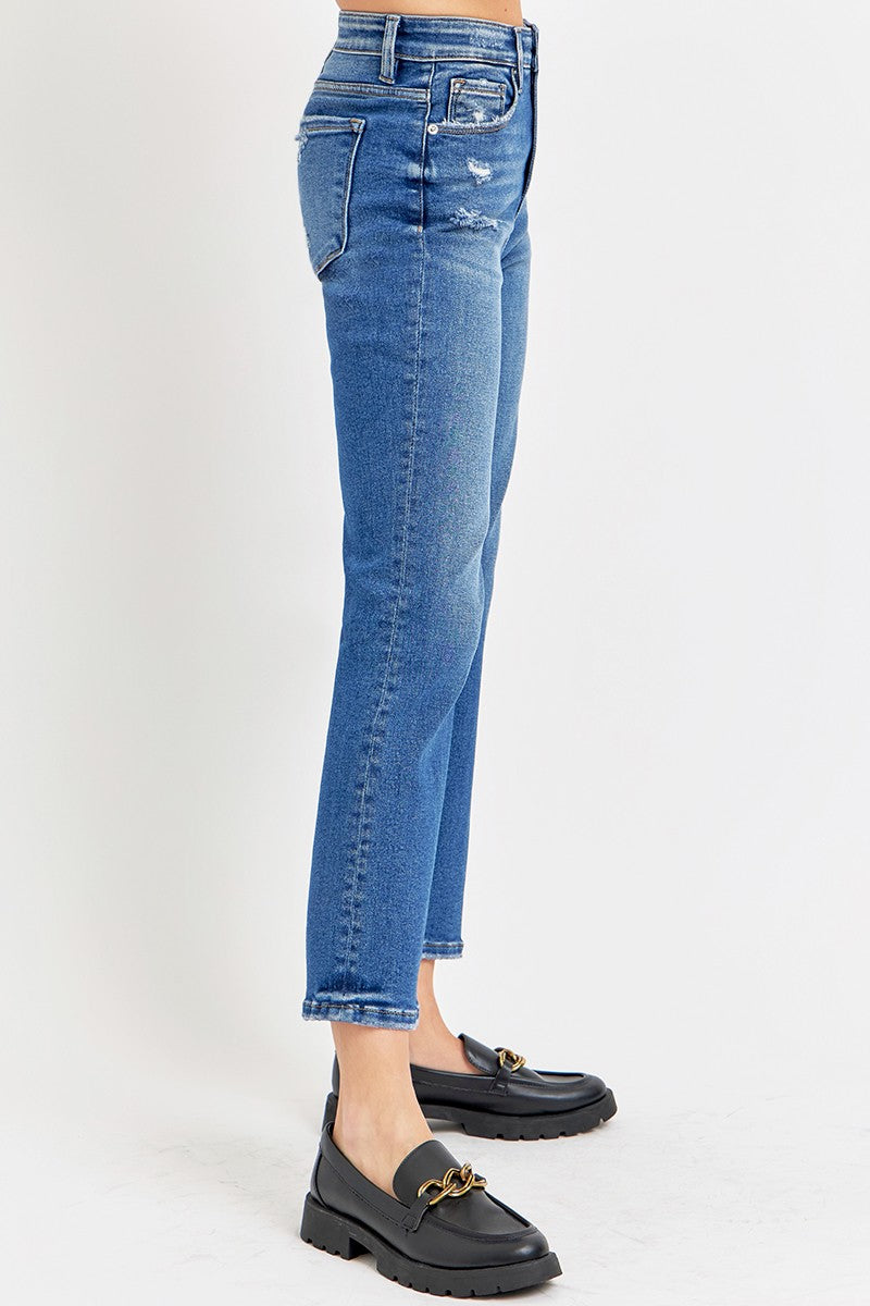 SIBYL RISE CROP BOOTCUT JEANS