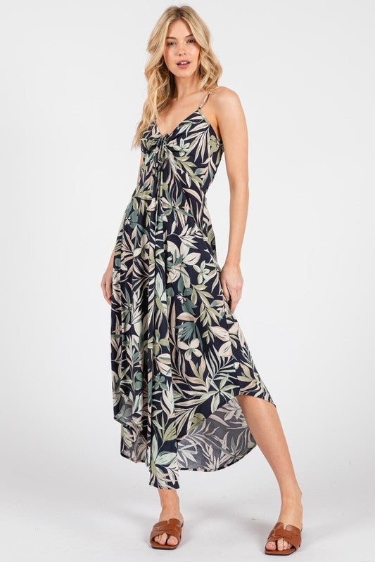 LYNNE TROPICAL FLORAL DRESS
