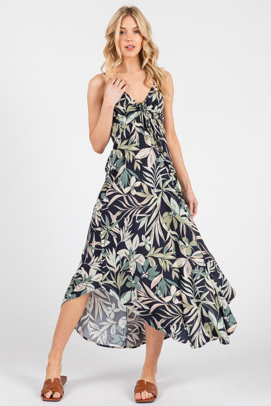 LYNNE TROPICAL FLORAL DRESS