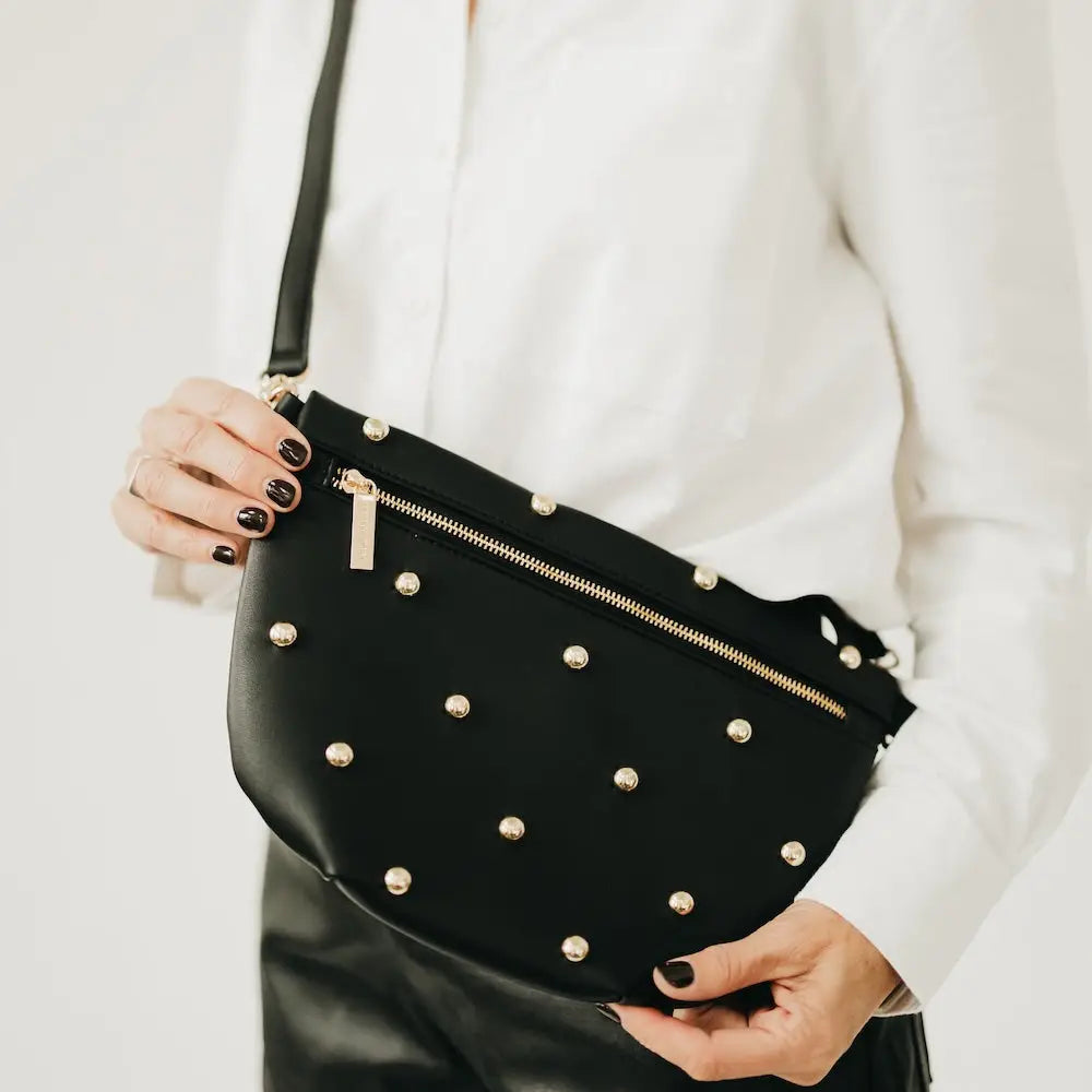 GOLD STUDDED BUM BAG