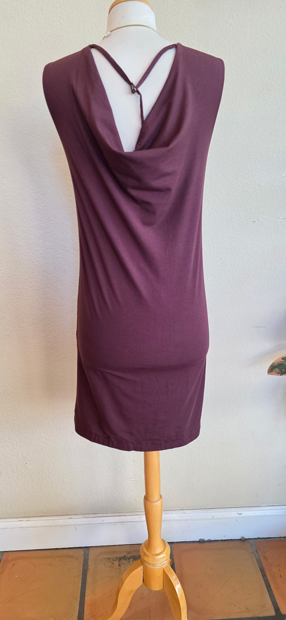 LINDSEY DRAPED BACK DRESS