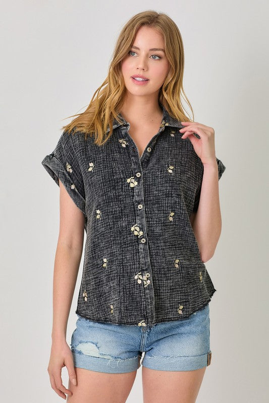 LINDSEY EMBROIDERED SHIRT
