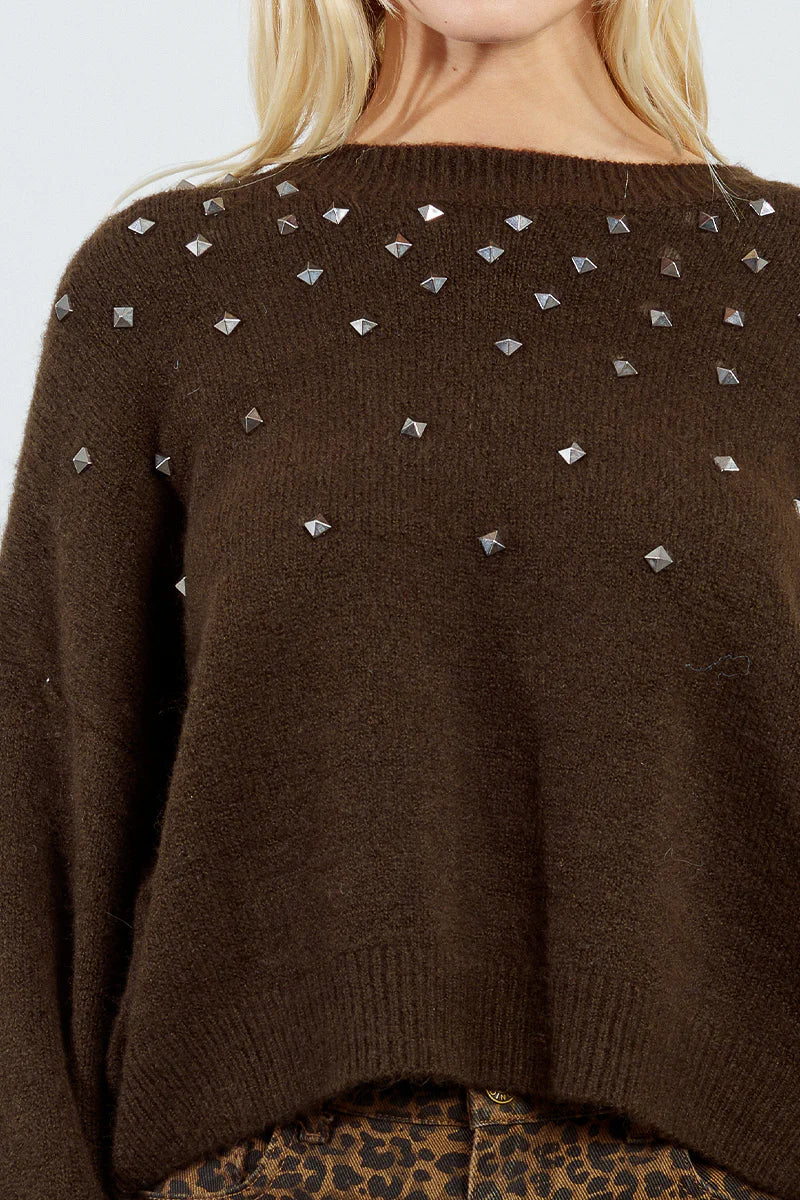 BAILEY STUDDED SWEATER