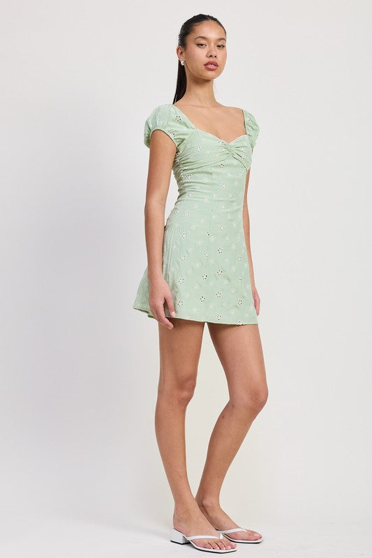 JULIET EYELET DRESS
