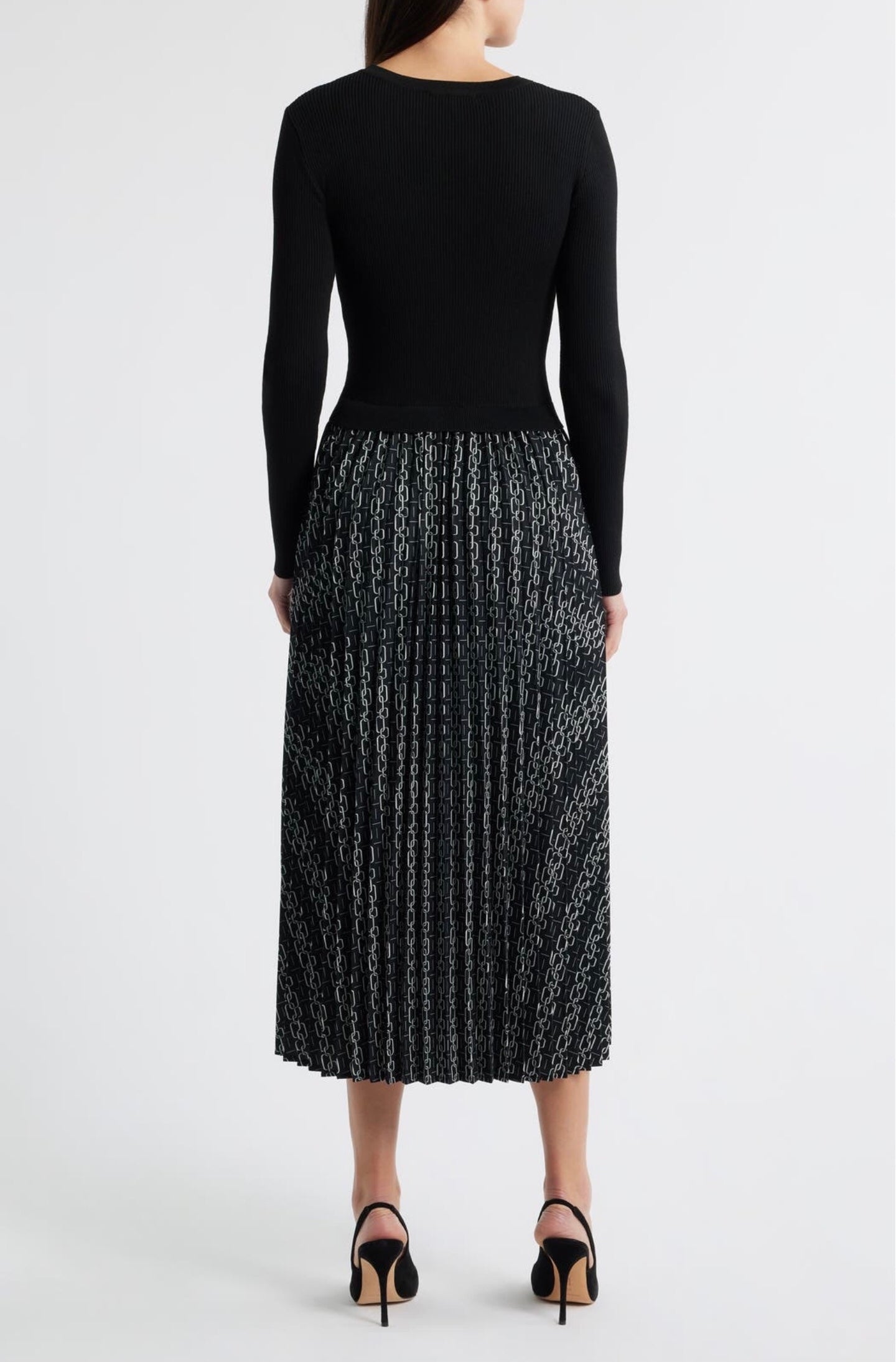 MONIQUE MIXED MEDIA DRESS