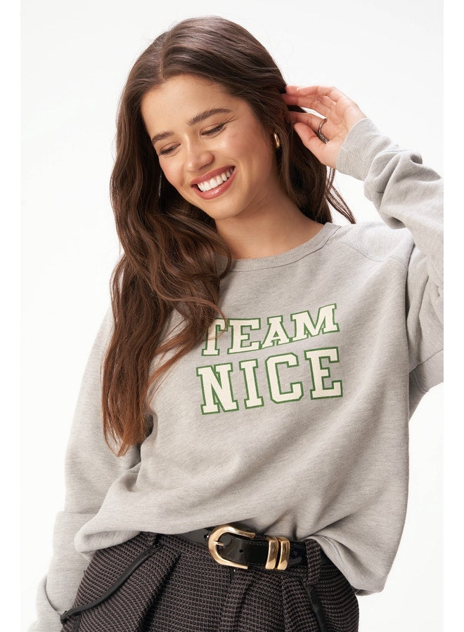 'TEAM NAUGHTY/ NICE' REVERSIBLE SWEATSHIRT