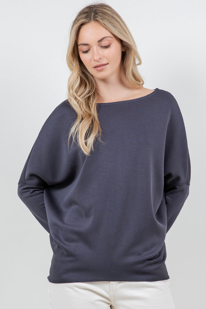 LISA BOATNECK TOP