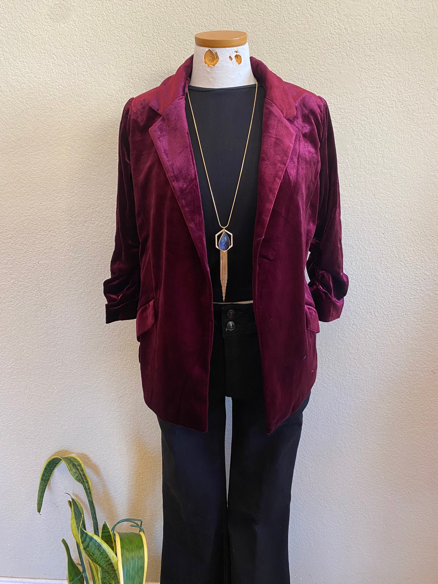 LAUREN VELVET BLAZER