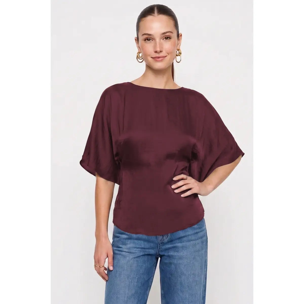 MELANIE BACK TIE TOP