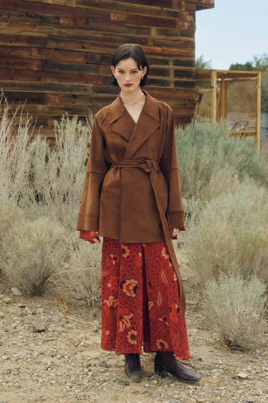 NATALIE FAUX SUEDE JACKET