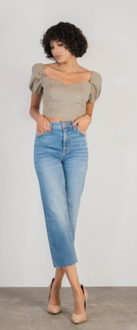AUSTIN STRAIGHT LEG CROP DENIM
