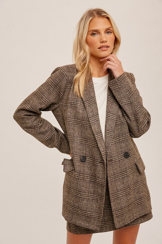 AMELIA PLAID BLAZER