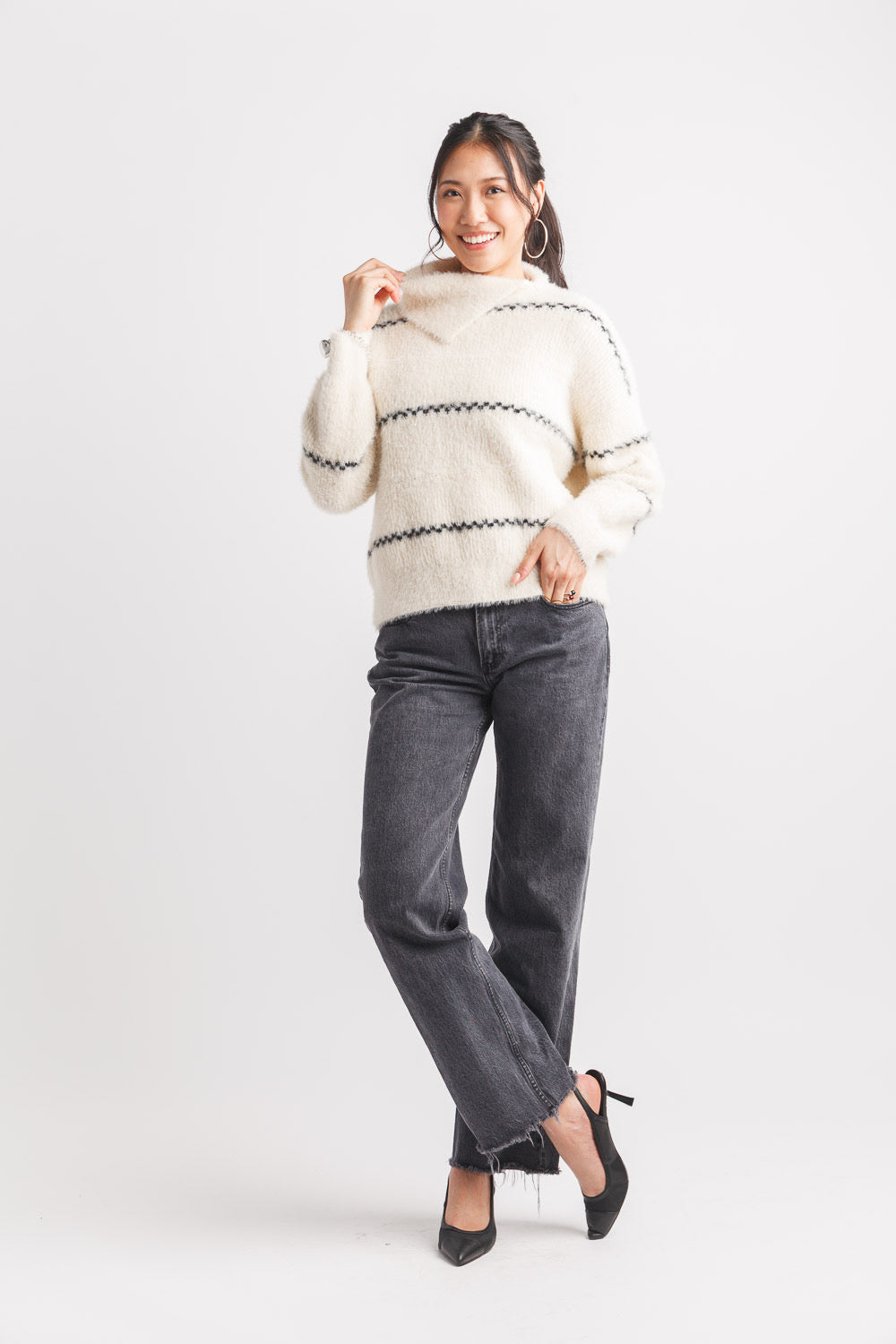 RENEE EYELASH SWEATER