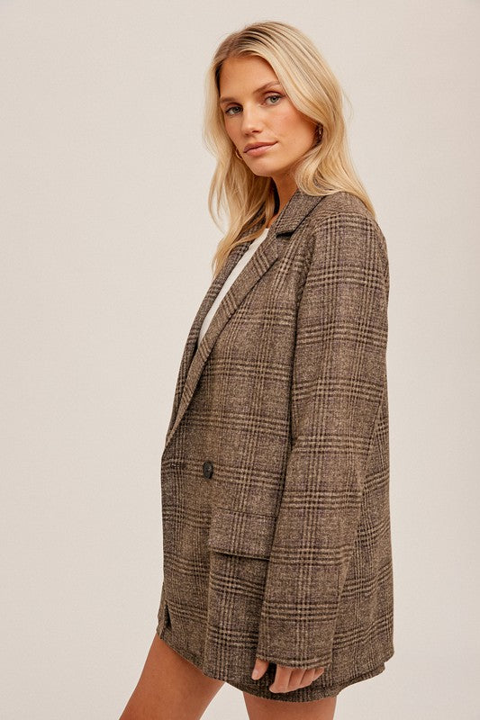 AMELIA PLAID BLAZER