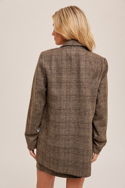 AMELIA PLAID BLAZER
