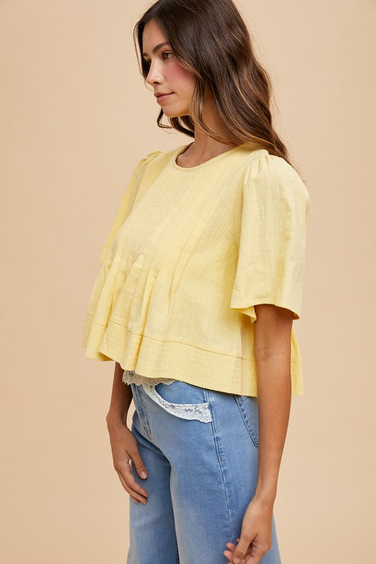 TEGAN PLEATED TOP