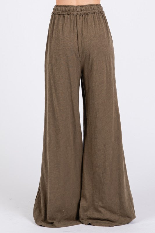 ALINA COTTON SLUB PANTS