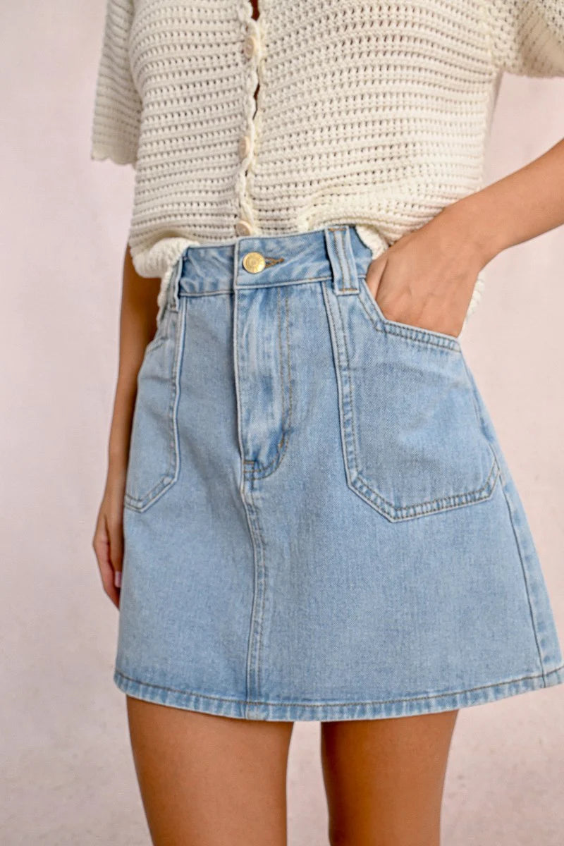 MIRANDA DENIM SKIRT