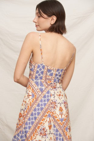 NOVA KEYHOLE SLEEVELESS DRESS
