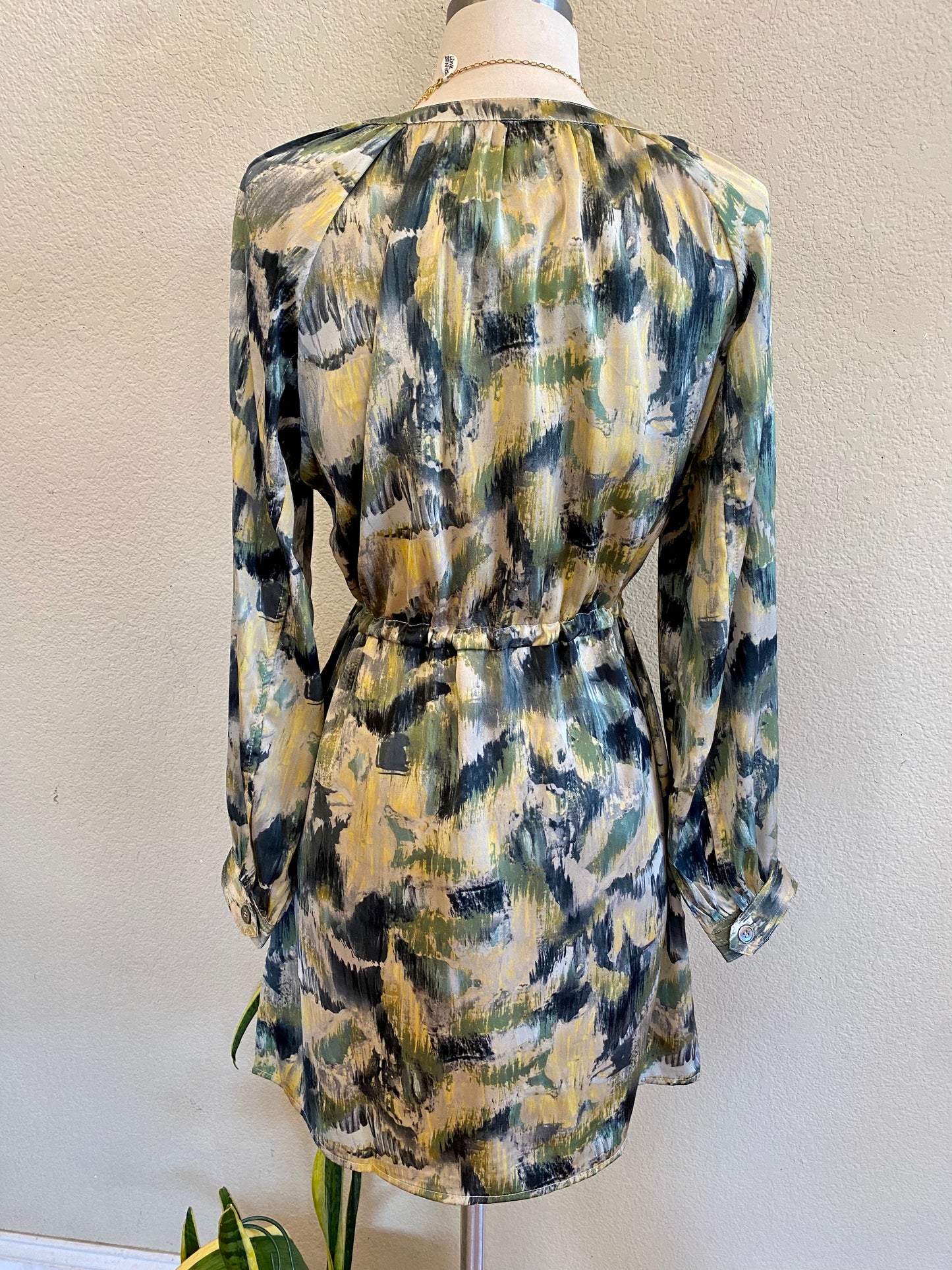 TRISH ABSTRACT PRINTED DRESS