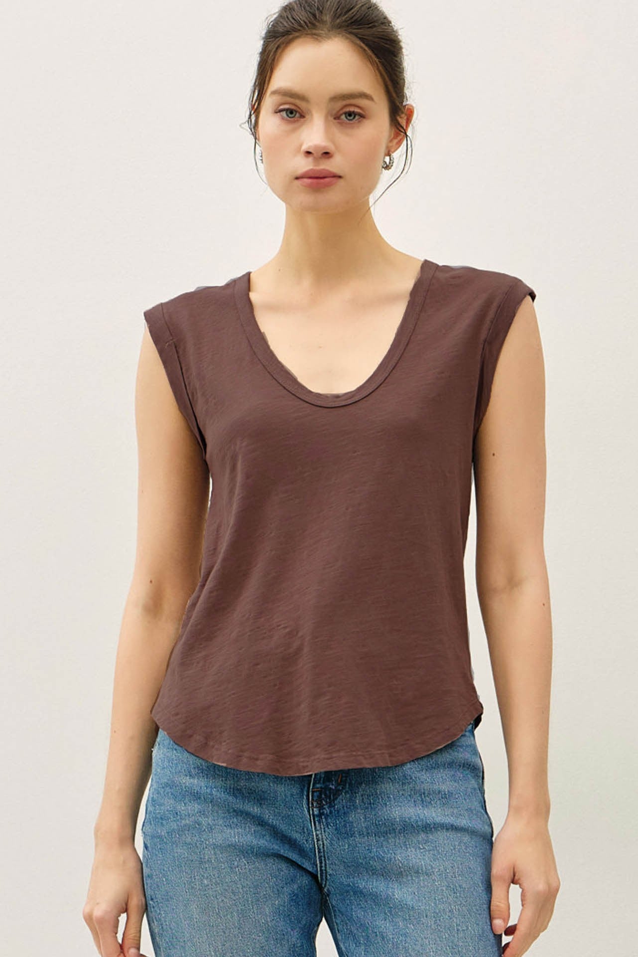 HARMONY CAP SLEEVE TEE