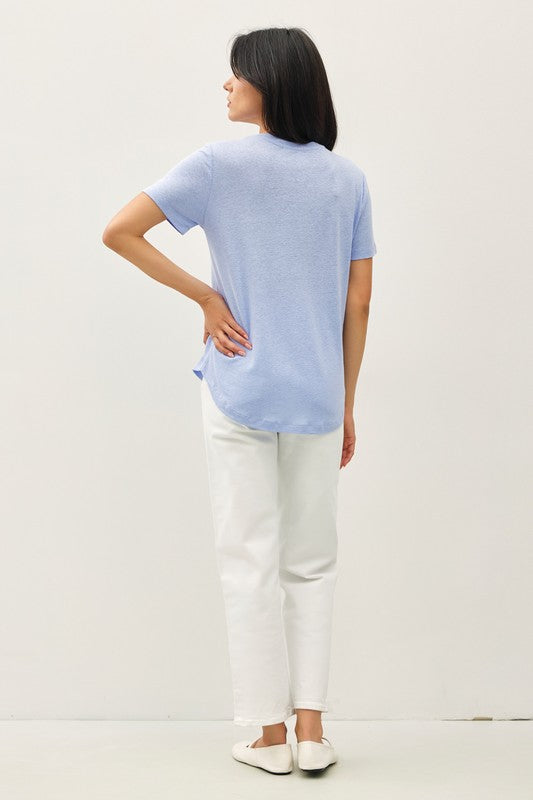 PIPPER LINEN BLEND TEE