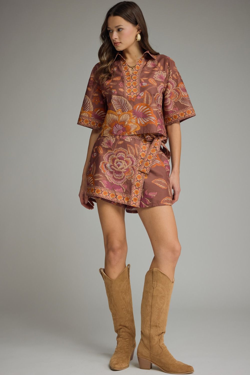 GRETA FLORAL SKORT