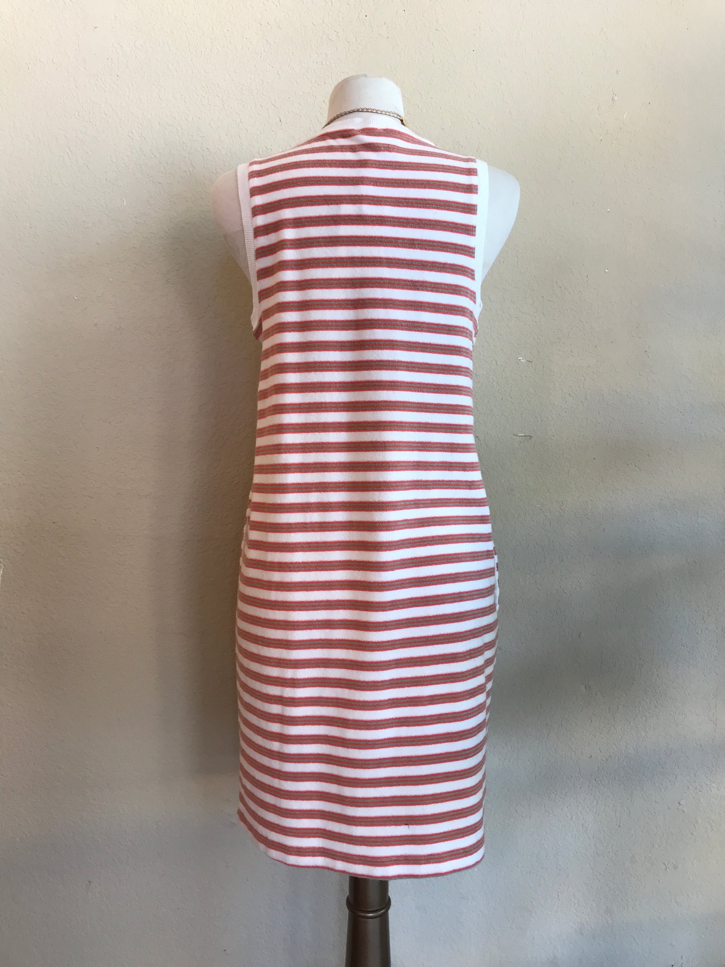 CORAL VNECK TANK DRESS