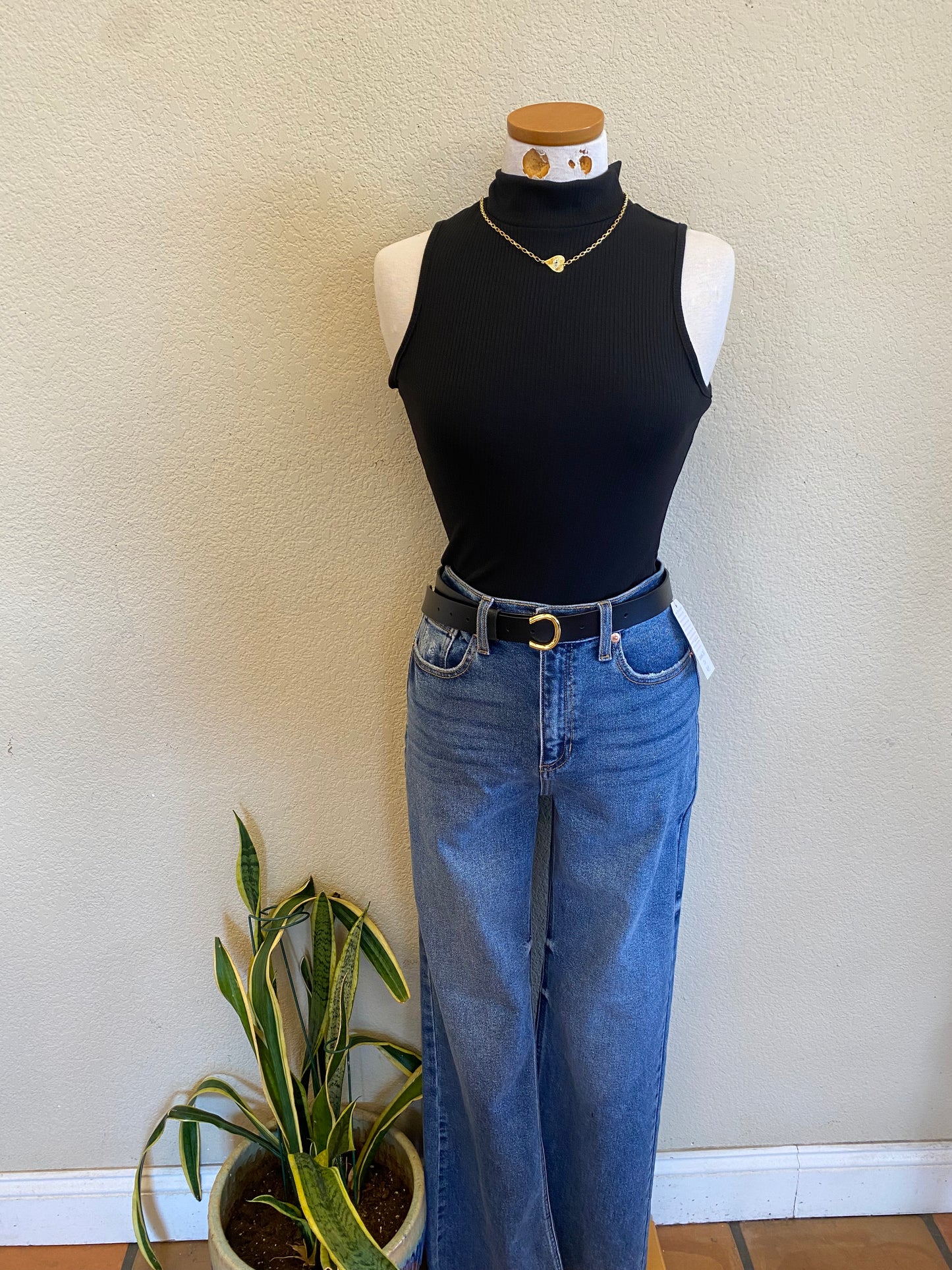 MOCK NECK BOYSUIT