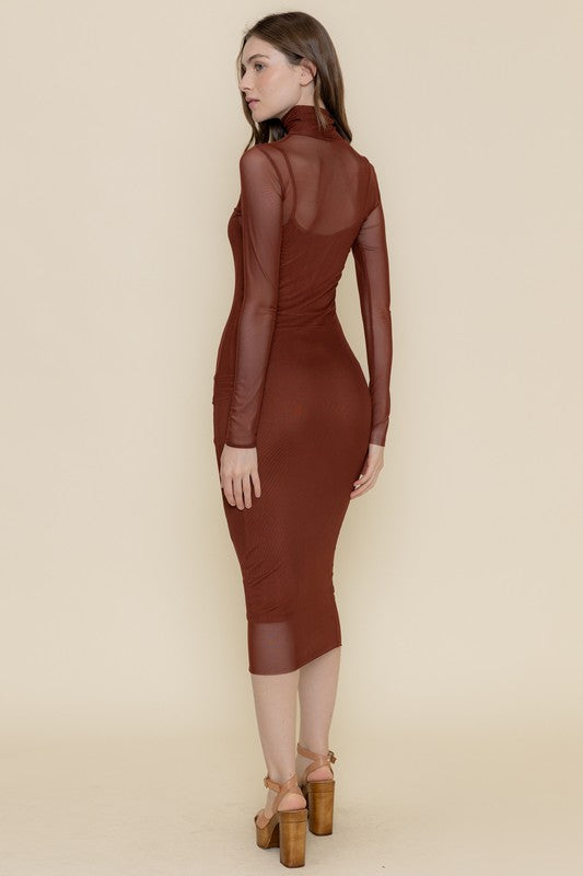 FAITH MOCK NECK DRESS