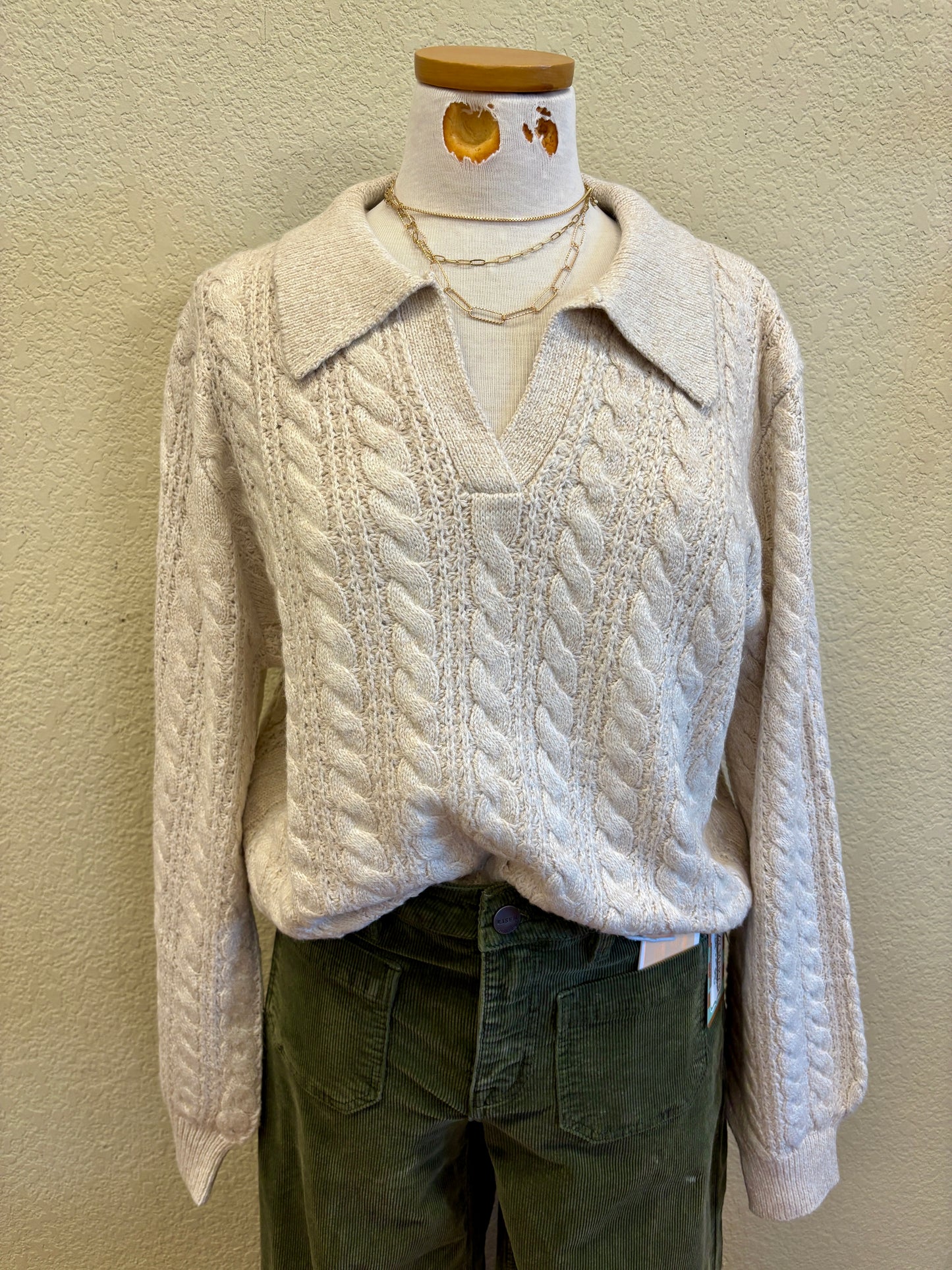 WREN COLLARED SWEATER