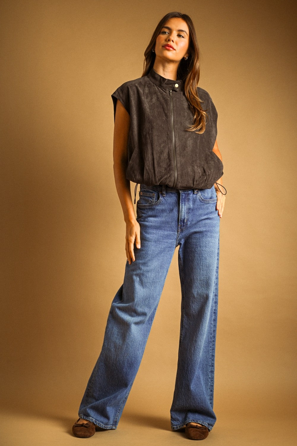 PAIGE FAUX SUEDE VEST