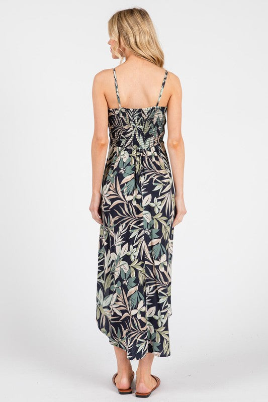LYNNE TROPICAL FLORAL DRESS