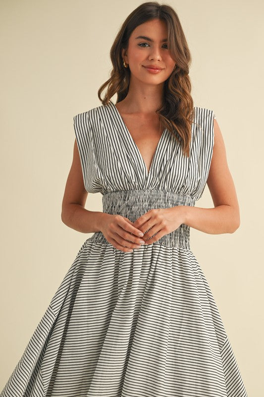 DARLENE STRIPED DRESS