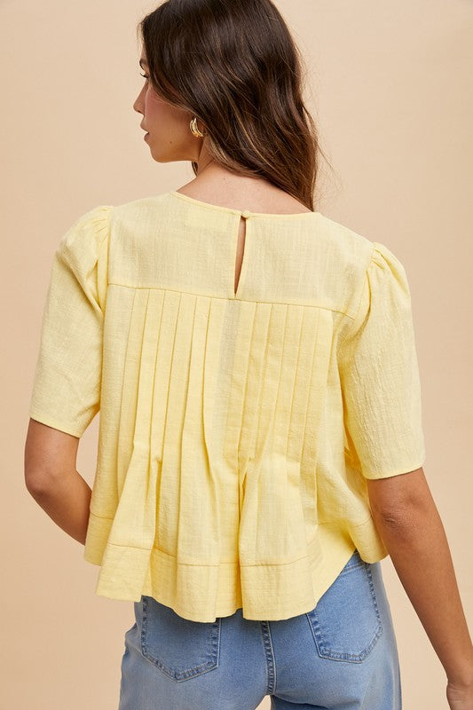 TEGAN PLEATED TOP