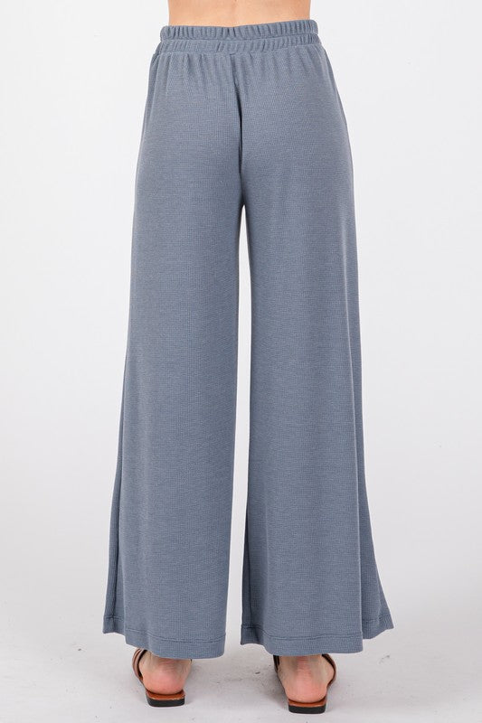 BELINDA WAFFLE KNIT PANTS
