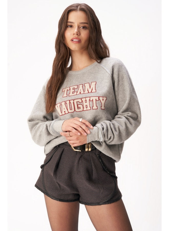 'TEAM NAUGHTY/ NICE' REVERSIBLE SWEATSHIRT