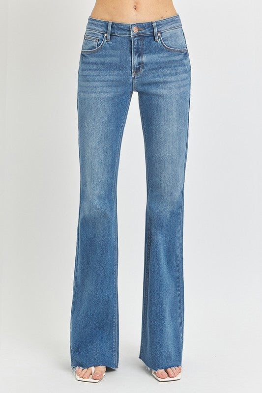 MILA MID RISE FLARE DENIM
