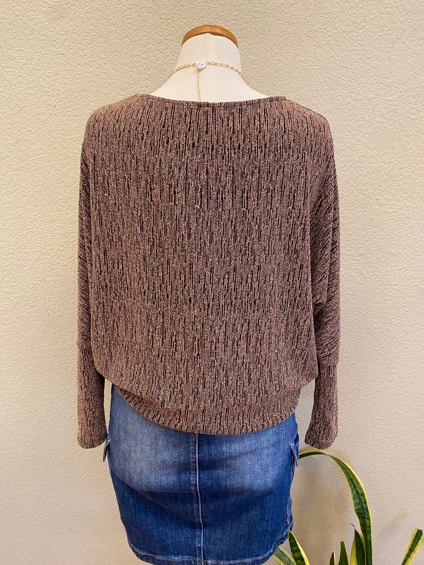 TRISH METALLIC TOP