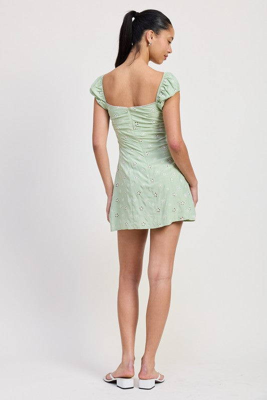 JULIET EYELET DRESS