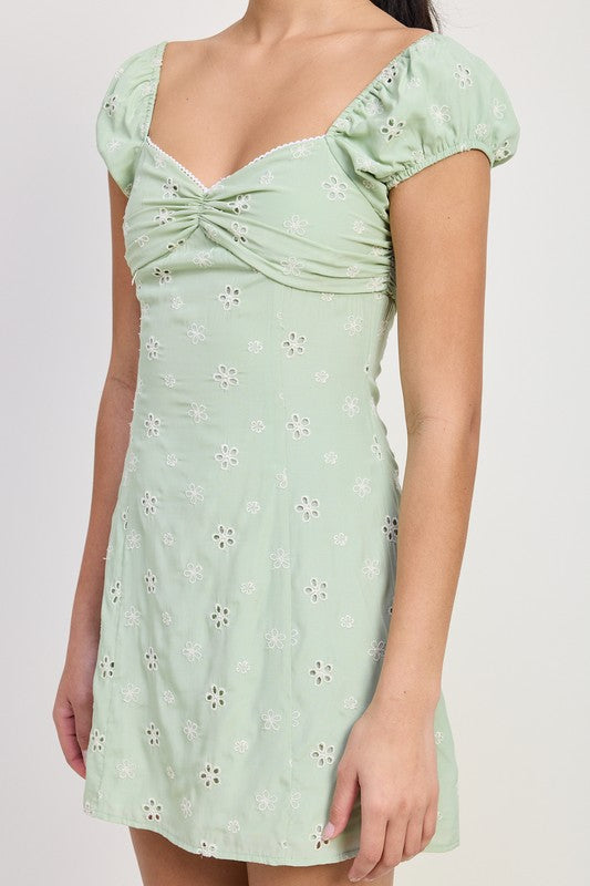 JULIET EYELET DRESS