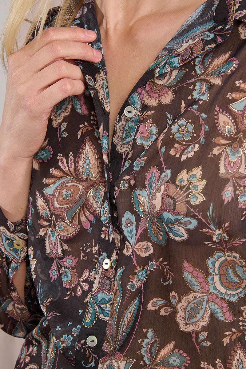 RYAN PAISLEY PRINTED BLOUSE