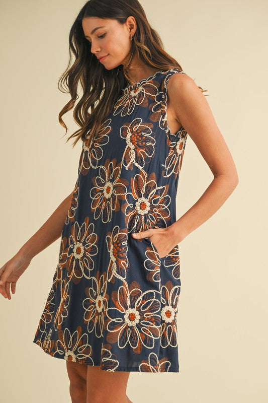 MIRA EMBROIDERED DRESS