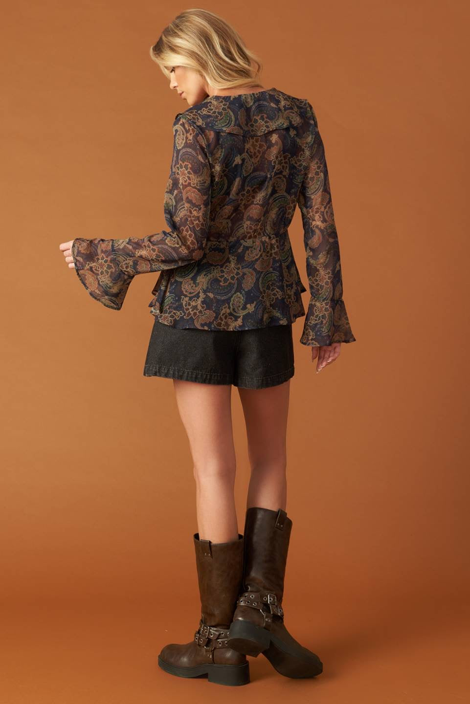 ALANA PAISLEY PRINTED TOP
