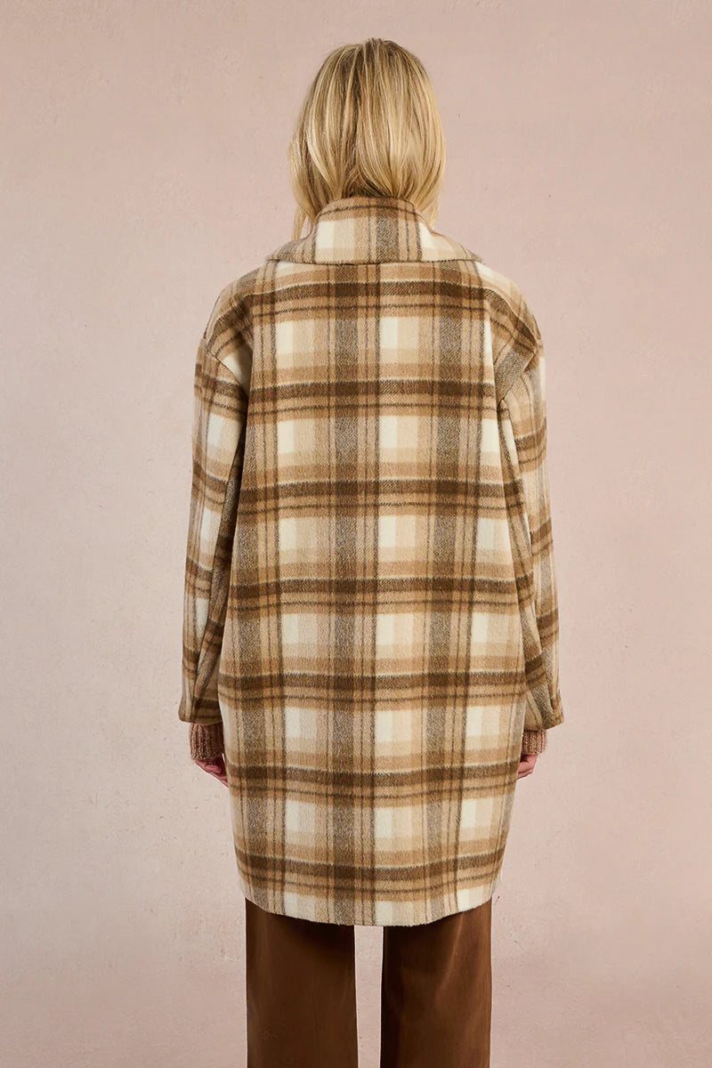 SIERRA PLAID OVERCOAT