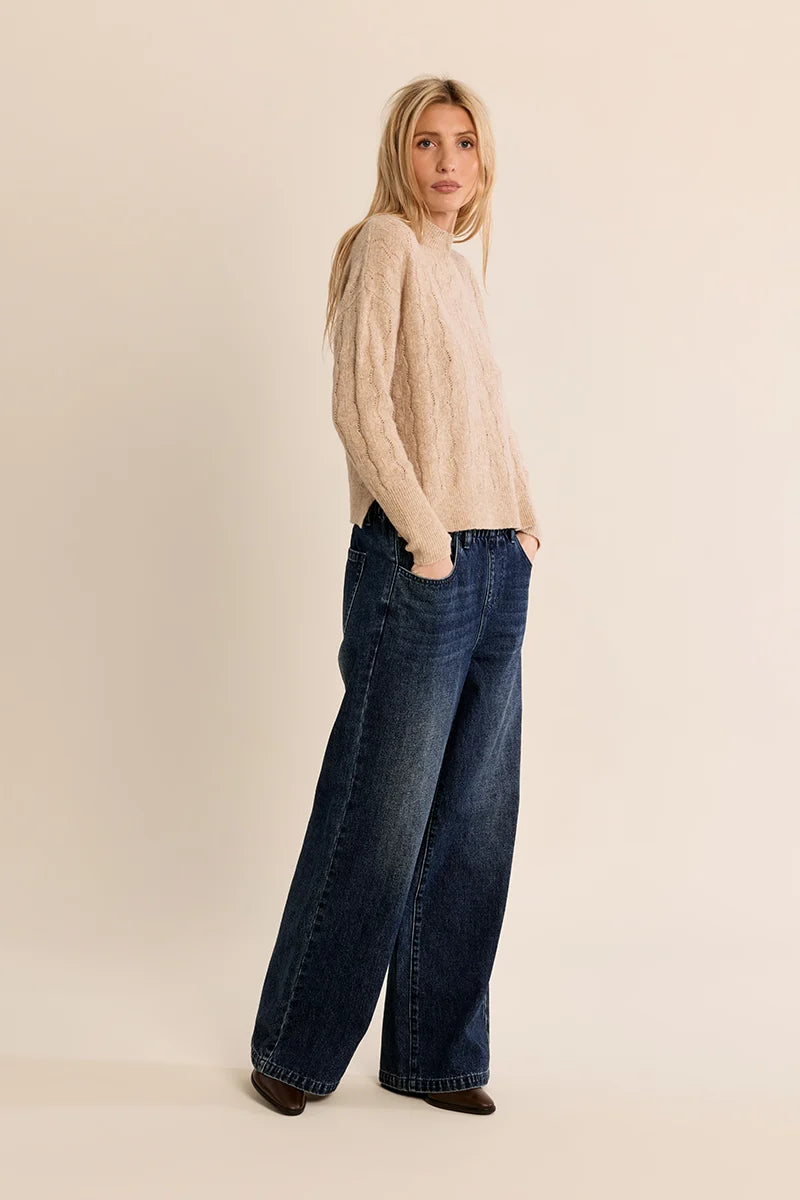 JOSIE OPEN WORK SWEATER