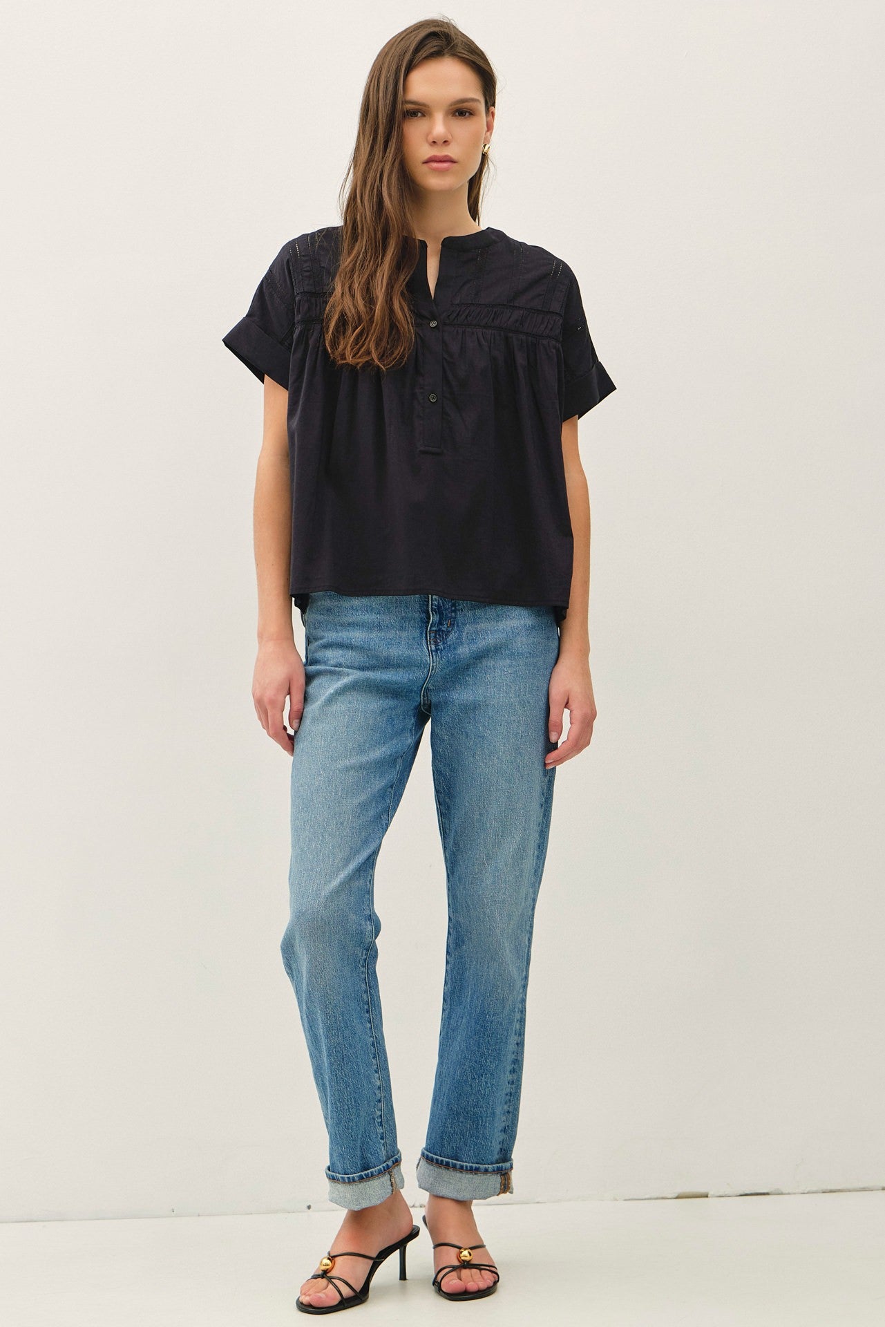 KAYLA EYELET TOP