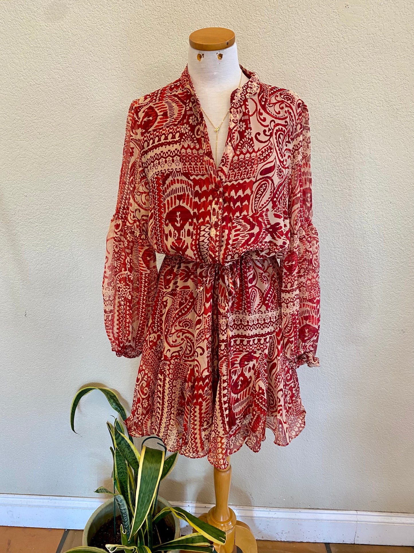 ANNISA PRINTED MINI DRESS